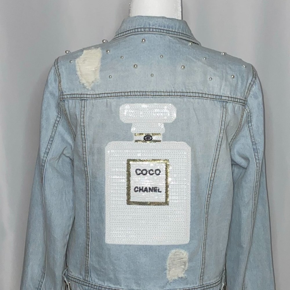 Light Distressed Denim Jacket
